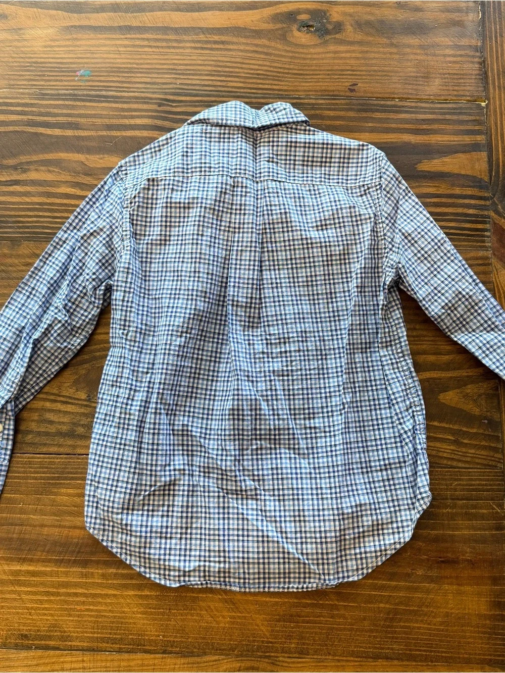 Ralph Lauren Blue & White Gingham Button-Down Shirt